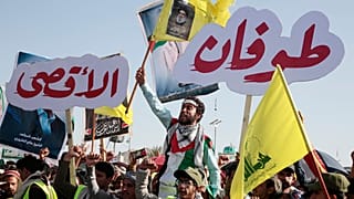 إحياء الذكرى السنوية الأولى للحرب الإسرائيلية على غزة، في صنعاء، اليمن، الاثنين 7 أكتوبر 2024.