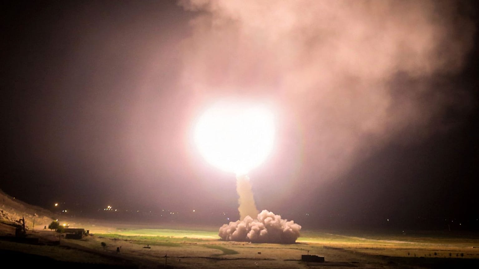 Photo d'archive des tirs de missiles iraniens