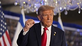 Donald Trump az október 7-i izraeli terrortámadásról szóló megemlékezésen