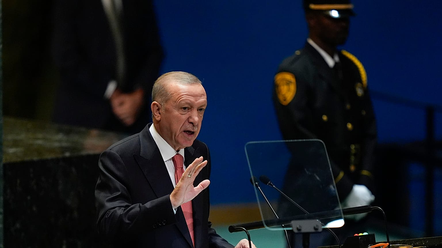 Cumhurbaşkanı Recep Tayyip Erdoğan, New York'taki Birleşmiş Milletler Genel Kurulu'nda konuşma yapıyor, 24 Eylül 2024