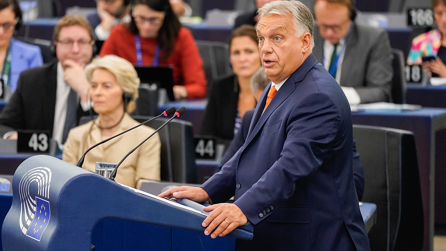 Orbán Viktor felszólalása az Európai Parlament plenáris ülésén, Strasbourgban, 2024. október 9-én