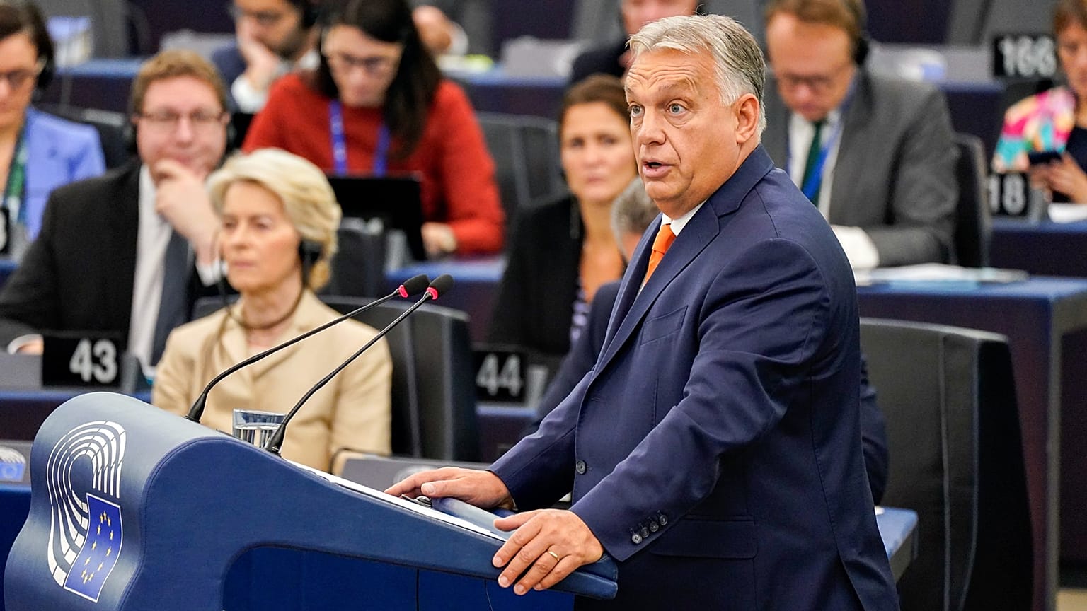 Viktor Orbán entrou em confronto com Ursula von der Leyen na manhã de quarta-feira.