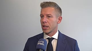 Magyar Péter interjút ad az Euronewsnak Strasbourgban