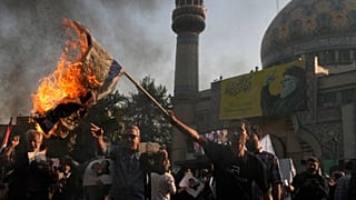 Manifestación iraní contra Israel.