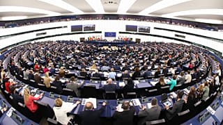 El hemiciclo del Parlamento Europeo en Estrasburgo.