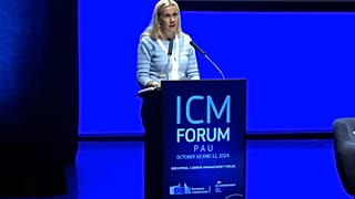 EU energy commissioner speaks at a carbon capture and storage (CCS) summit in Pau, southwest France