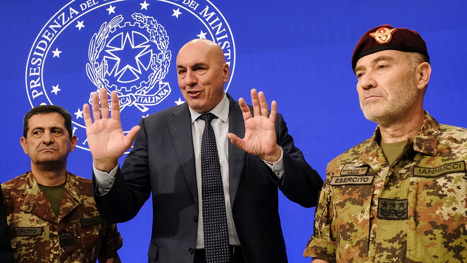Il ministro della Difesa Italiano Guido Crosetto