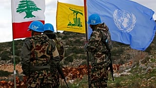 Cascos azules en la frontera entre Israel y Líbano