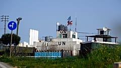 ARQUIVO - Vista geral de uma base das forças de manutenção da paz das Nações Unidas no Líbano (UNIFIL)