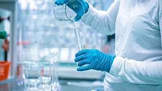 The production of medicines in a pharmaceutical company