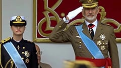 Ο βασιλιάς Φελίπε ΣΤ' και η πριγκίπισσα Λεονόρ των Βουρβόνων