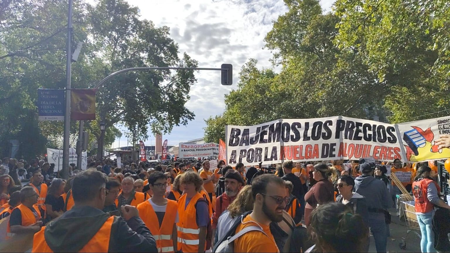 A demonstráció vezetője