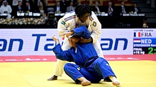 La judokate française Coralie Hayme affrontait la néerlandaise Karen Stevenson en finale des plus de 78 kg
