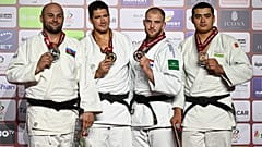 Победу в абсолютной весовой категории одержал Валерий Ендовицкий (на фото второй слева)