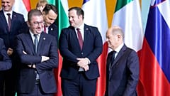 Die Regierungschefs im Gipfeltreffen