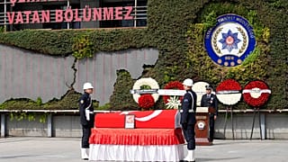 Polis memuru Ş.Y. (27) için İstanbul Emniyet Müdürlüğü'nde düzenlenen cenaze töreni, 23 Eylül 2024