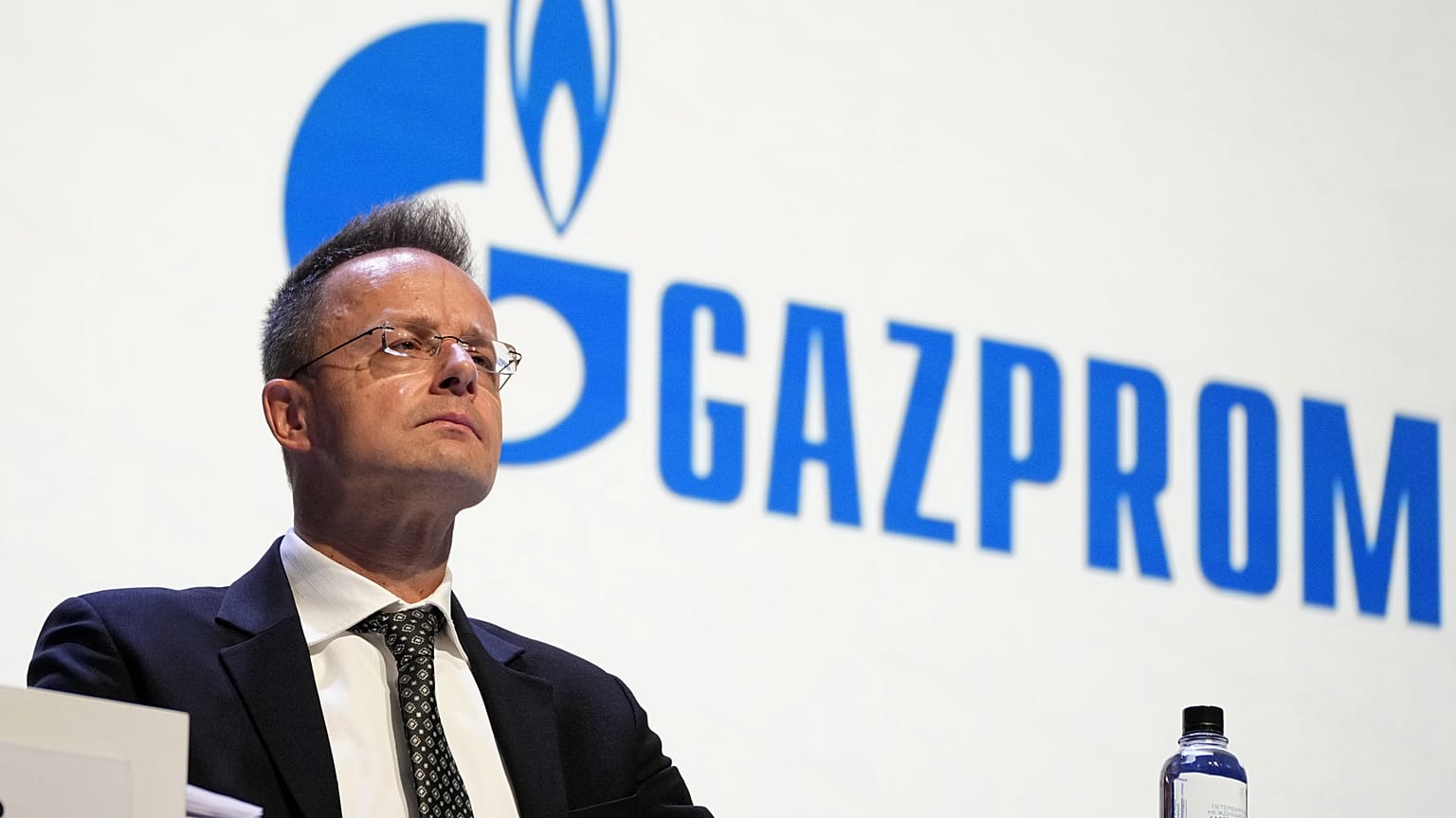 Szijjártó Péter külgazdasági és külügyminiszter a szentpétervári nemzetközi gázfórumon október 10-én
