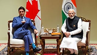 Prime Minister Justin Trudeau with Indian Prime Minister Narendra Modi