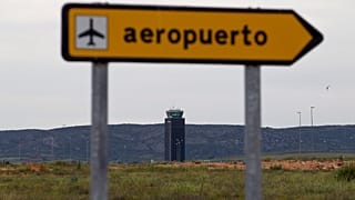 El aeropuerto de Ciudad Real, España.