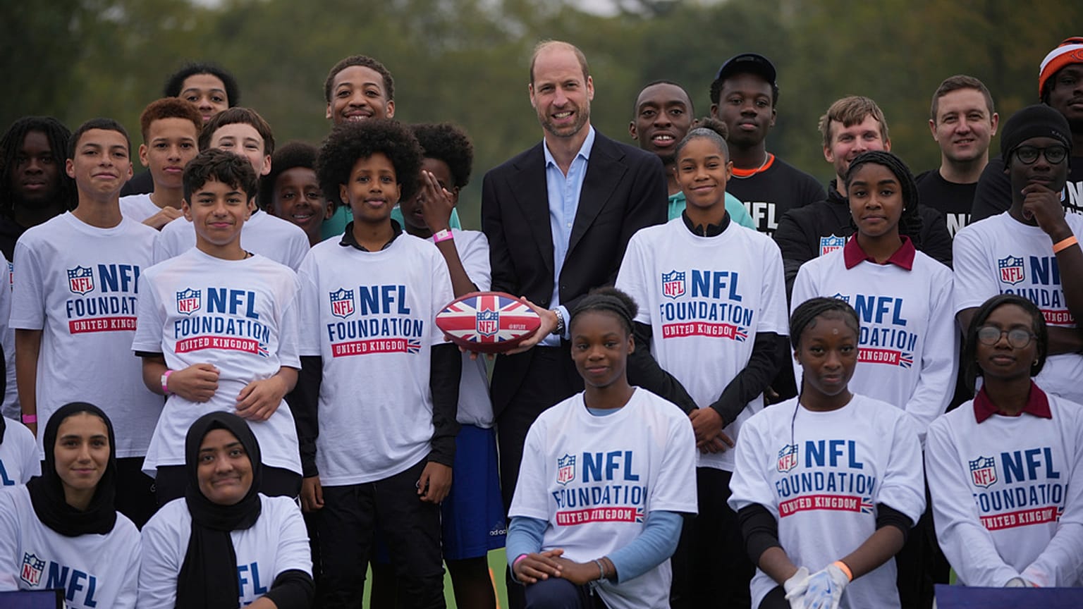 El príncipe Guillermo asiste a un acto de la Fundación NFL en Londres