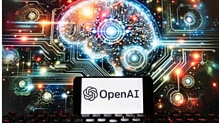 FILE - The OpenAI logo is displayed on a cell phone with an image on a computer screen generated by ChatGPT's Dall-E text-to-image model, Dec. 8, 2023, in Boston.