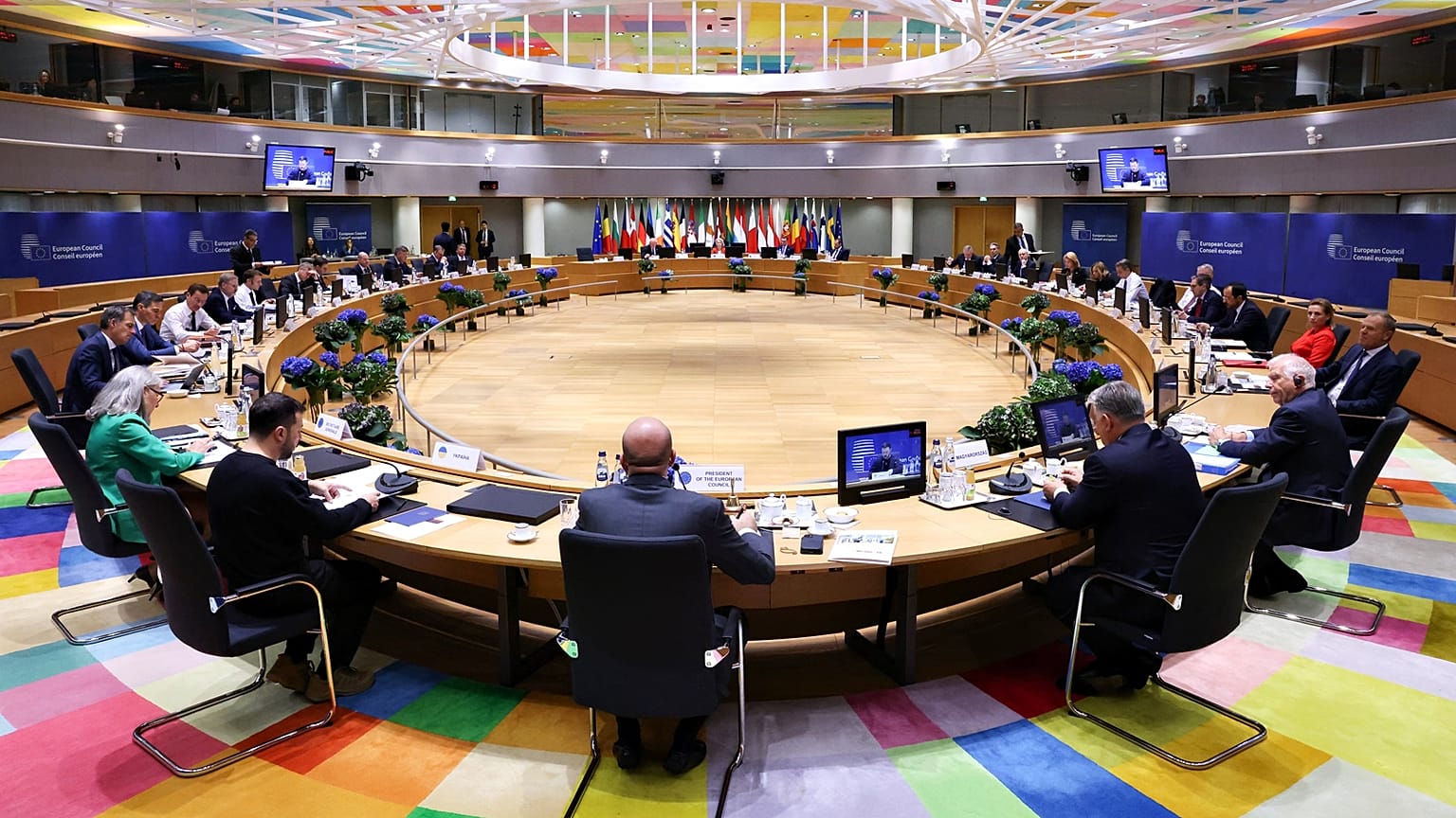 EU leaders met in Brussels to discuss Ukraine, Middle East and migration policy.