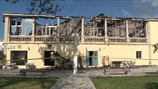 Το κατεστραμμένο κτίριο στο κέντρο της Πάφου