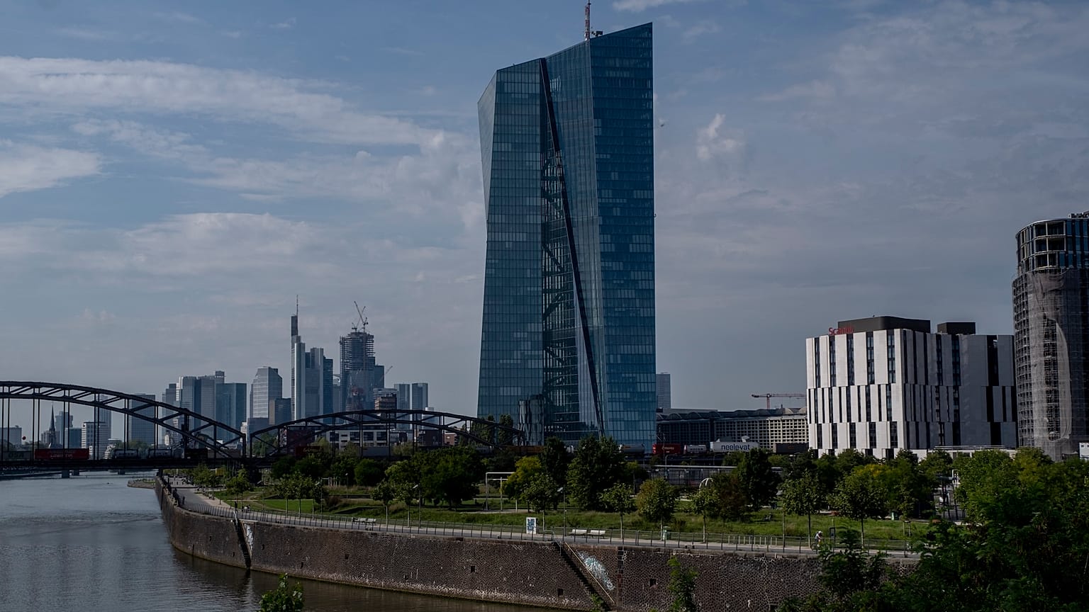 The European Central Bank in Frankfurt, Germany