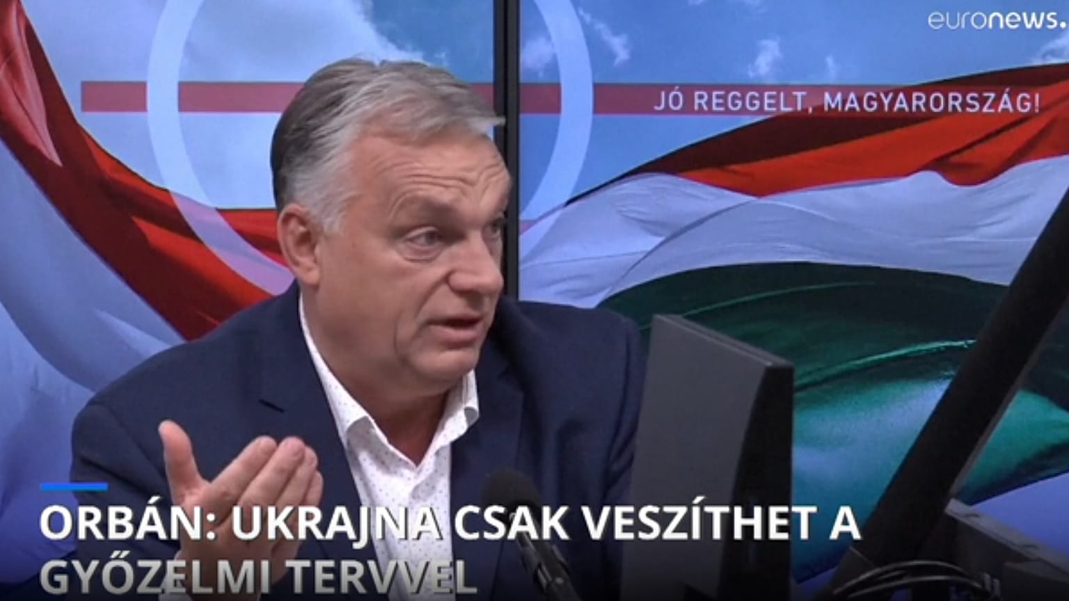 Ukrajna csak veszíthet a Győzelmi tervvel, fogalmazott Orbán Viktor