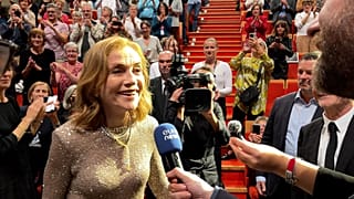 Isabelle Huppert riceve il premio Lumière