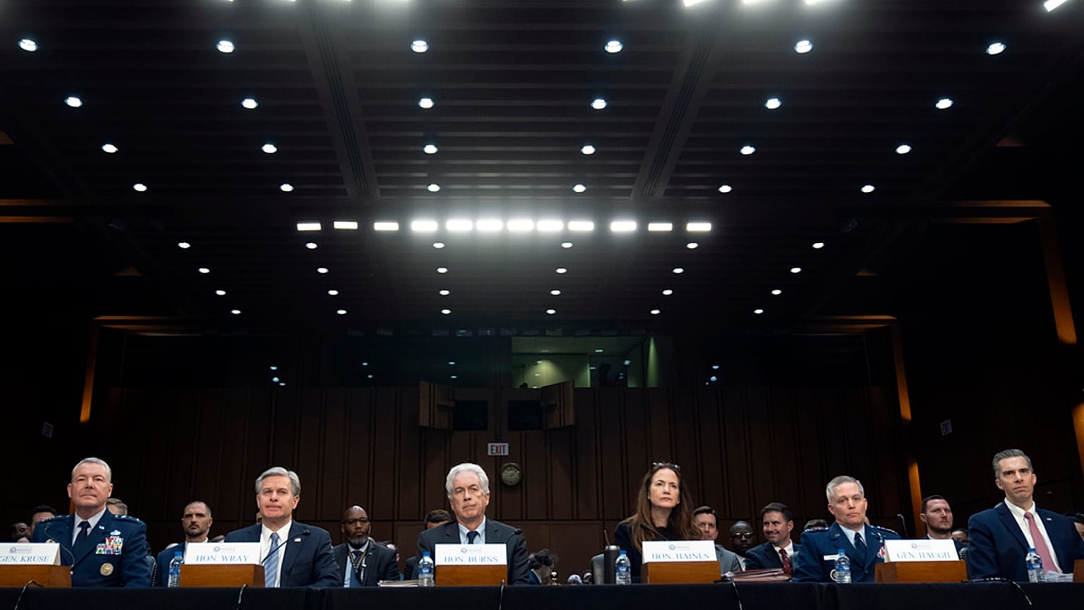 Senato İstihbarat Komitesi'nin Capitol Hill'deki duruşması, Washington D.C., 11 Mart 2024.