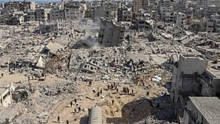 Edifici distrutti nel nord di Gaza
