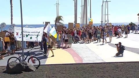 Anti-tourism protest in the Canary Islands, October 20th 2024