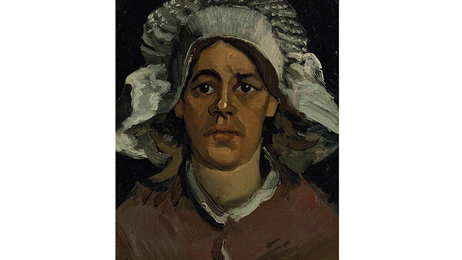 Vincent van Gogh, Kop van een vrouw (Gordina de Groot) (Bir Kadının Başı [Gordina de Groot]), 1885.