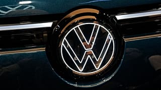 Volkswagen is photographed at the Paris Auto Show. 15 October 2024.