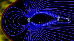 NASA'nın görselinde Dünya'nın manyetik alanı resmediliyor