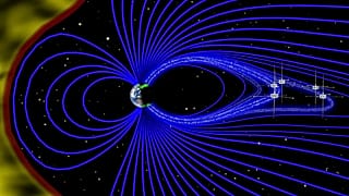 NASA'nın görselinde Dünya'nın manyetik alanı resmediliyor
