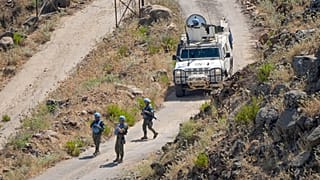 FILE: Az ENSZ békefenntartói (UNIFIL) az izraeli határ libanoni oldalán, 2023. július 6.