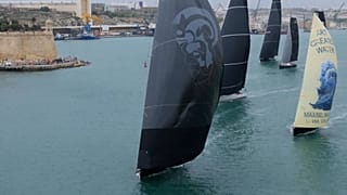 112 voiliers ont pris le départ depuis le grand port de la Valette à Malte pour la 45e édition de la course "Rolex Middle Sea Race".21.10.2024
