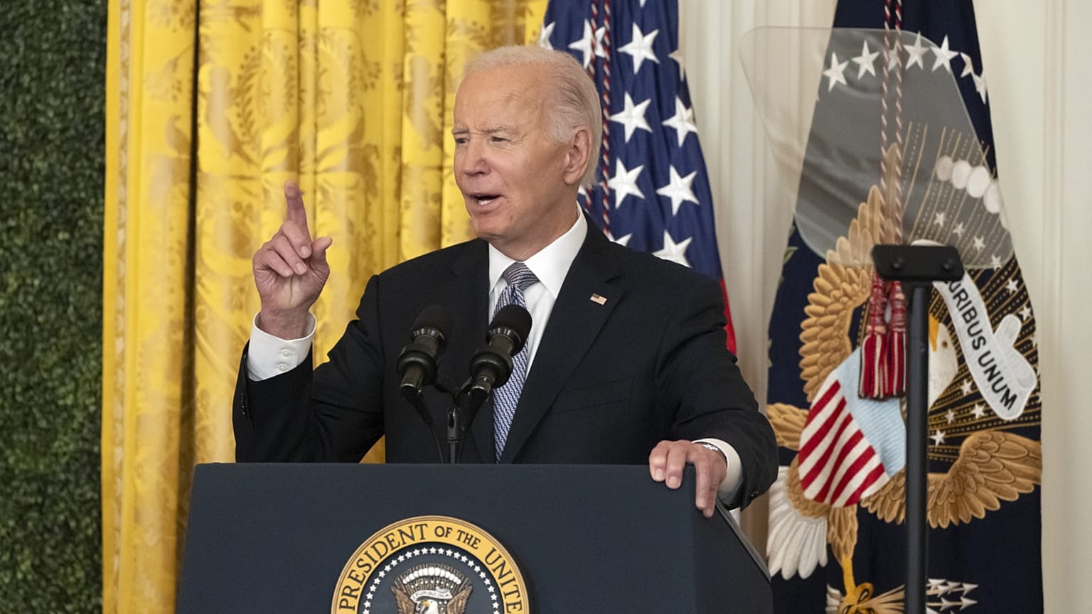 Az amerikai elnök egy fogadáson a Fehér Házban