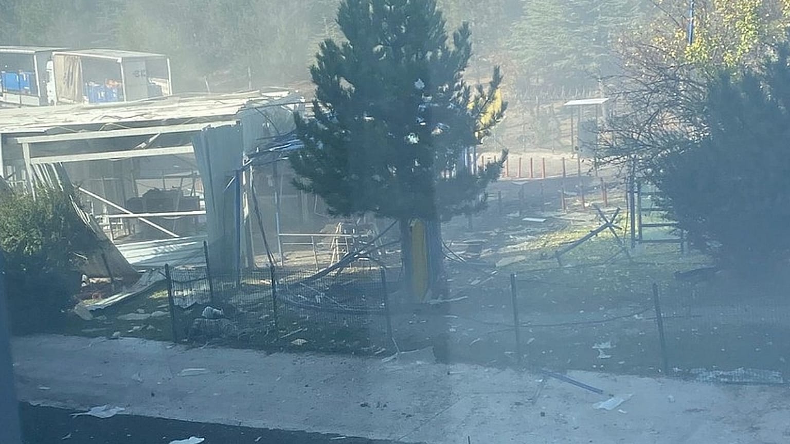 A robbanás helyszíne Ankarában