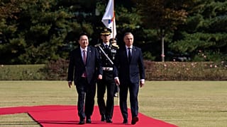 Президенты Южной Кореи и Польши. Сеул, 24.10.2024