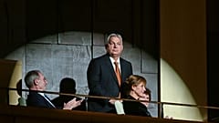 Orbán Viktor az 1956-os forradalom és szabadságharc évfordulója alkalmából rendezett díszünnepségen a Müpában 2024. október 23-án