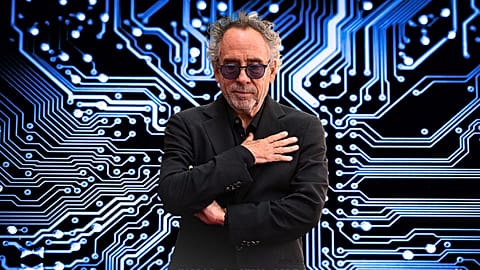 Tim Burton talks about his dread of AI as exhibition opens in London 