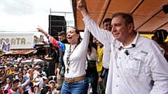 Лидеры венесуэльской оппозиции во время президентской кампании. 
