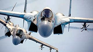Los cazas Sukho 35 de Rusia