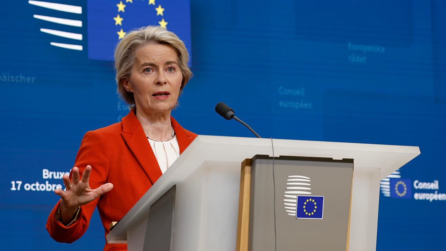 La presidente della Commissione europea Ursula von der Leyen