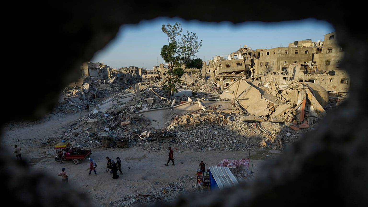 Edifici distrutti a Khan Younis