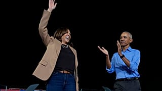 Harris és Obama az atlantai kampányeseményen