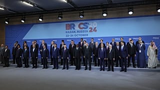 BRICS zirvesine katılan liderler 'aile' pozu veriyor, 24 Ekim 2024